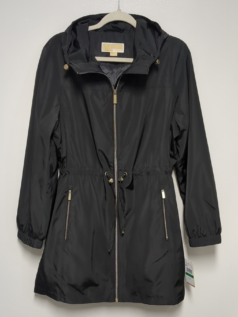 Michael Kors Black Hooded Anorak Jacket
